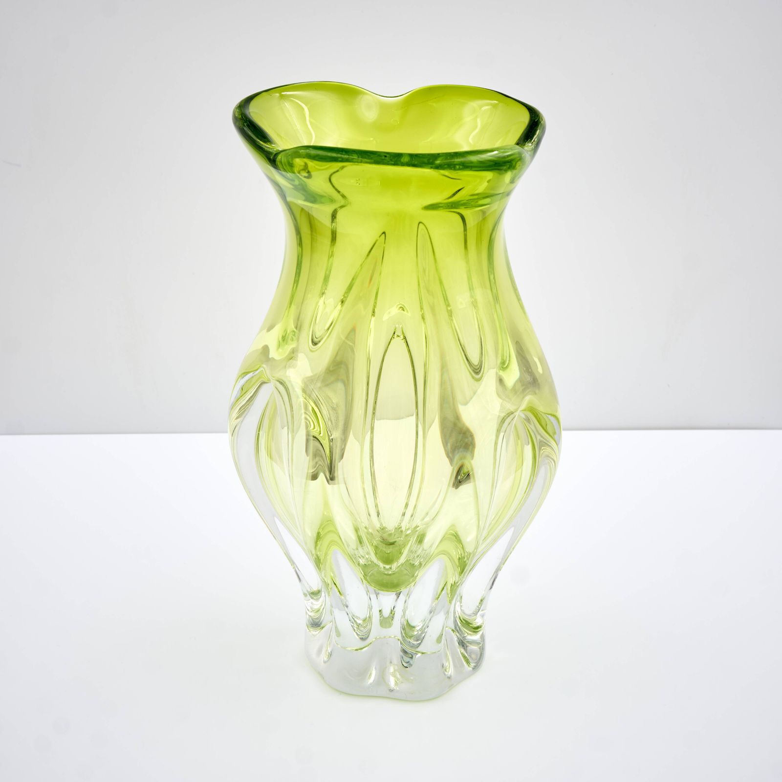 Vintage Art Glass Vase By Josef Hospodka, Czechoslovakia 1960s photo furniture