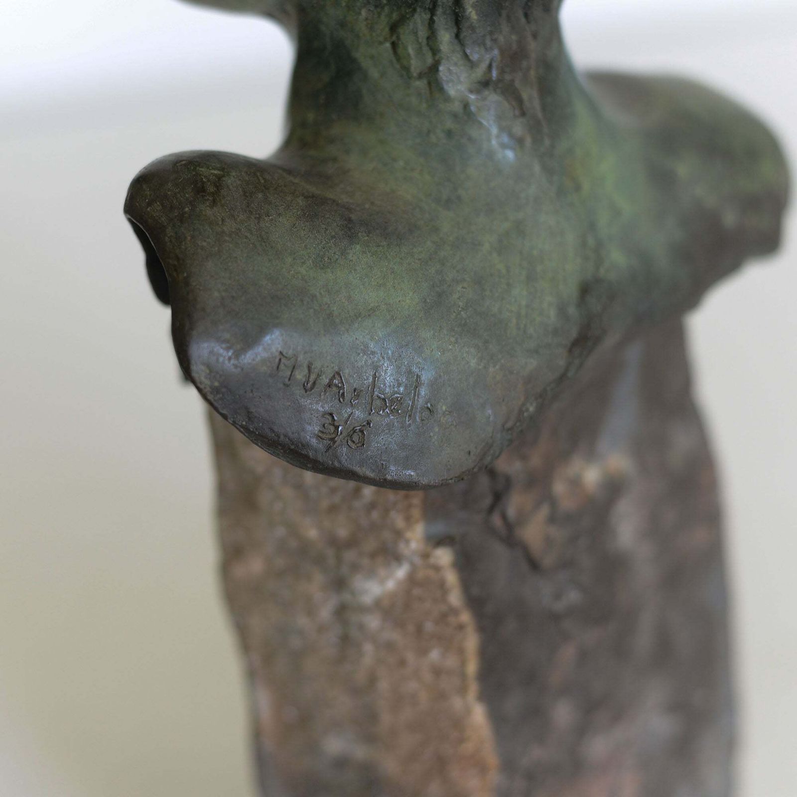 photo furniture Vrouwelijk Bronzen Buste – Gesigneerd En Genummerd