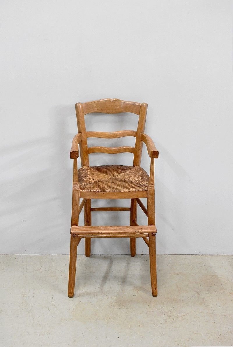 High Chair Of Child Straw, 19th