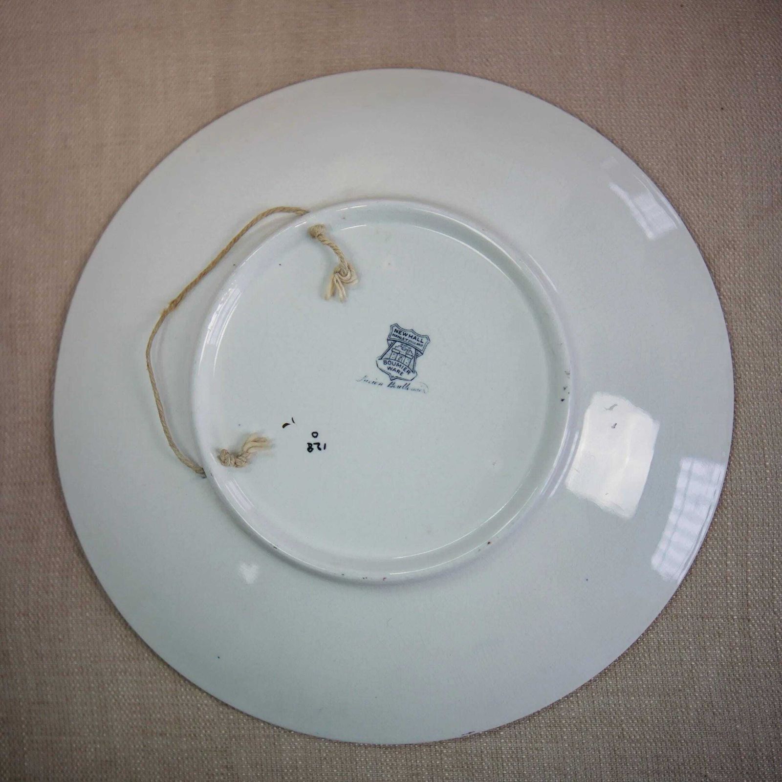 photo for sale New Hall Boumier Ware Plate Lucien Boullemier Pink Blossom Art Deco Charger 29cm