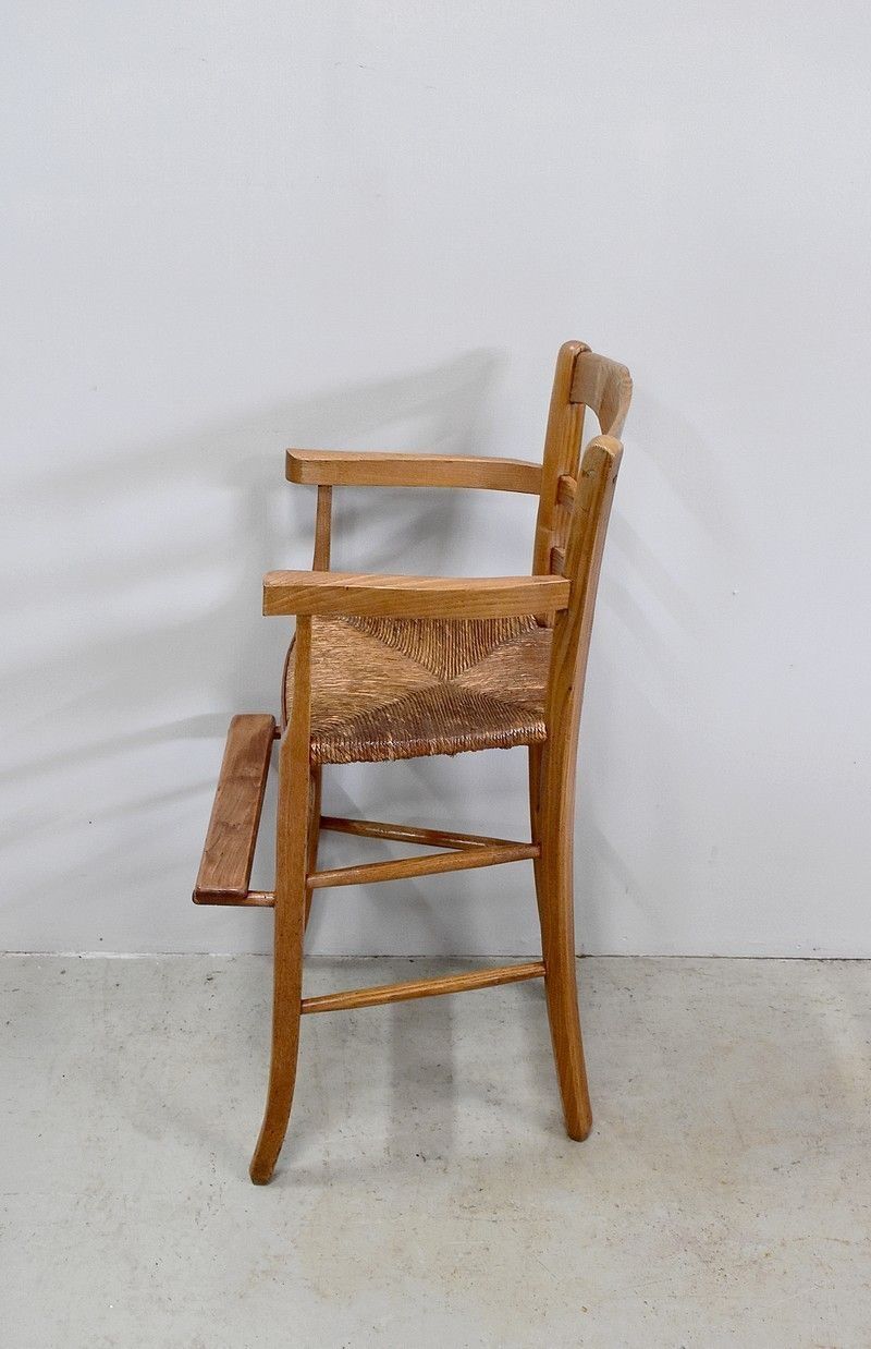 High Chair Of Child Straw, 19th photo vinterior