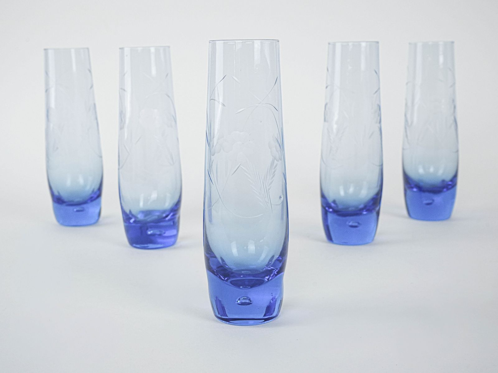 Set Of Glasses, Italian Design, 1980s, Production: Italy photo buy