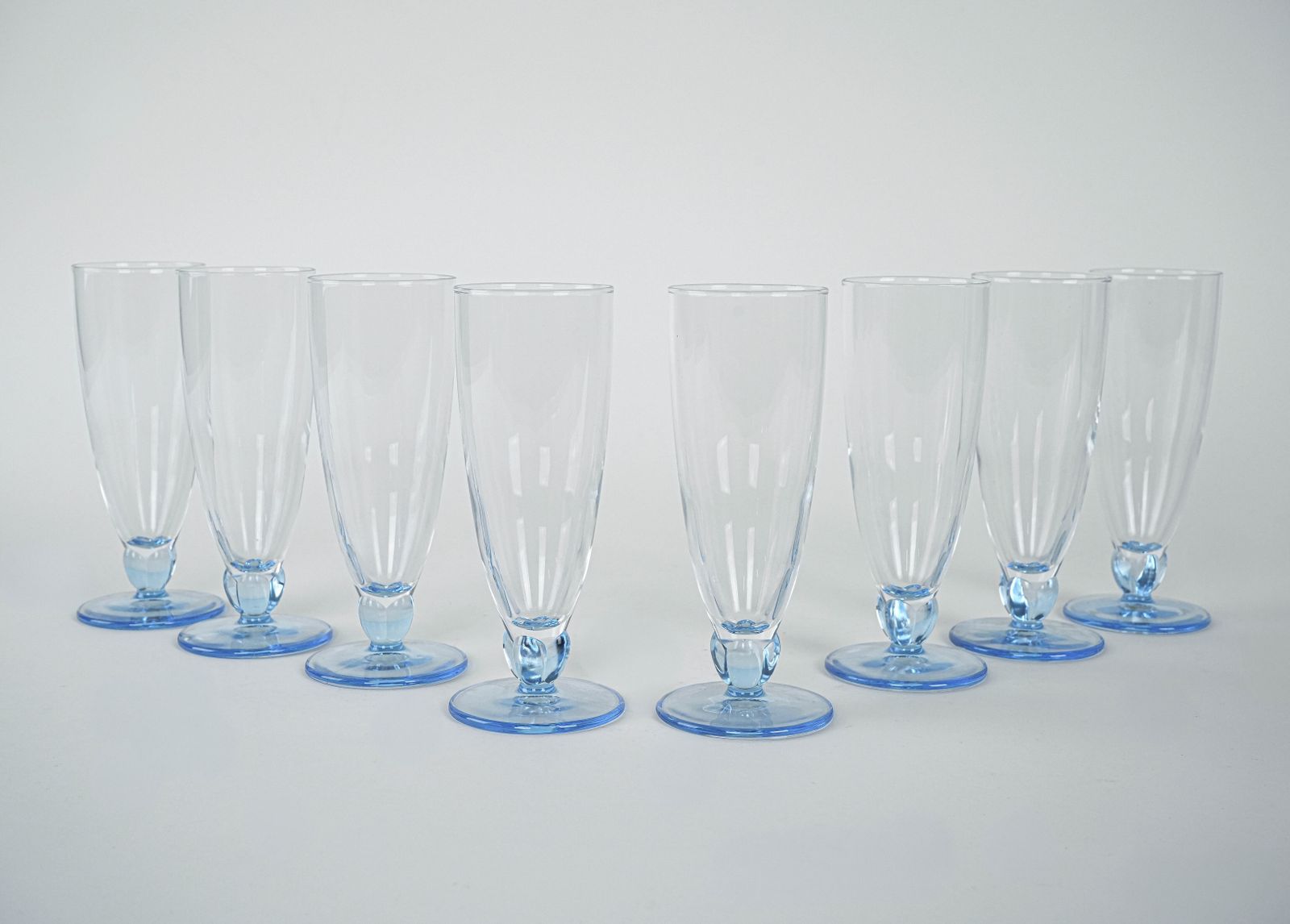 Set Of Champagne Glasses, Italian Design, 1980s, Production: Italy photo Home Decor