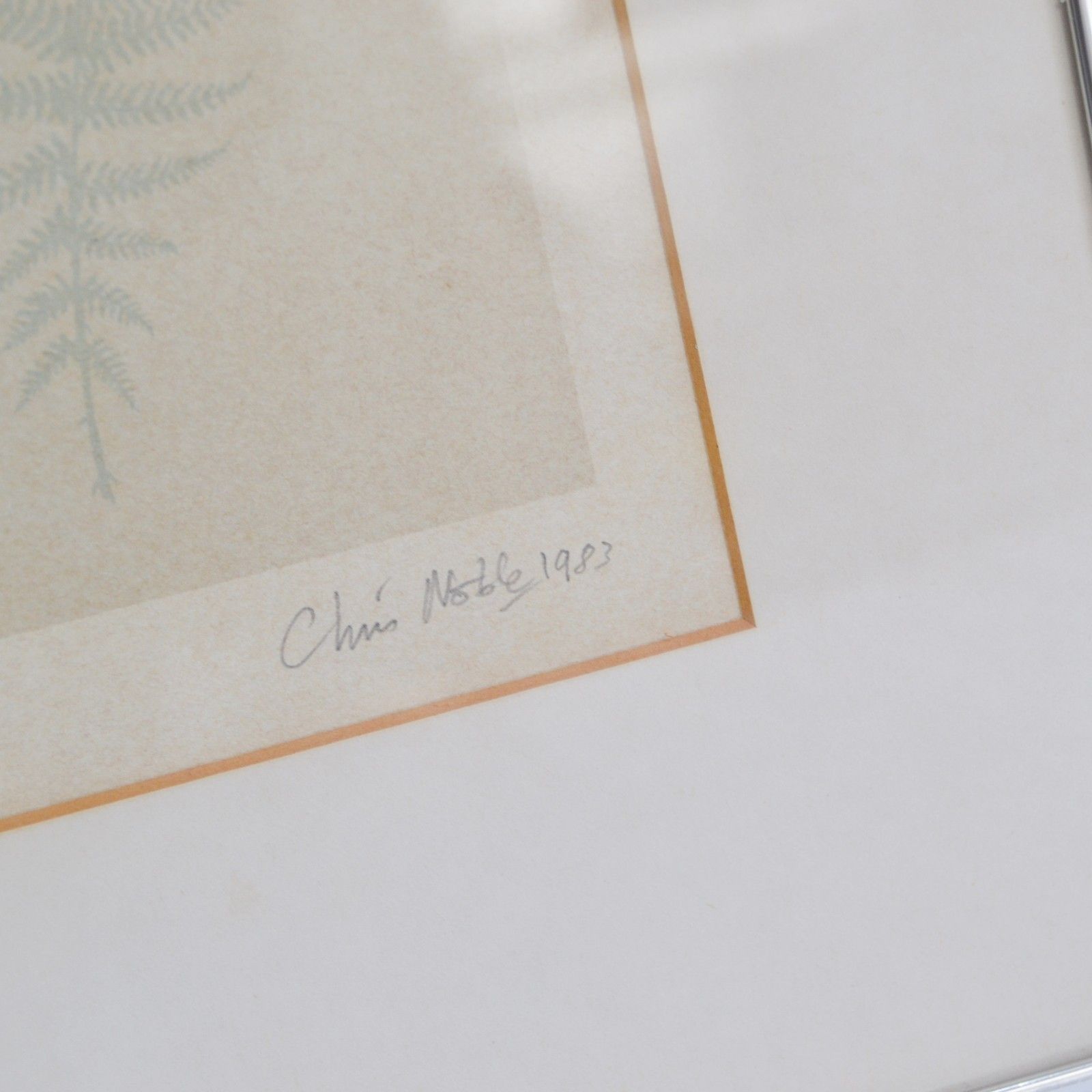 Vintage Chris Noble Screen Print 1983, As Time Goes By, Ammonite Standing Stones photo vinterior