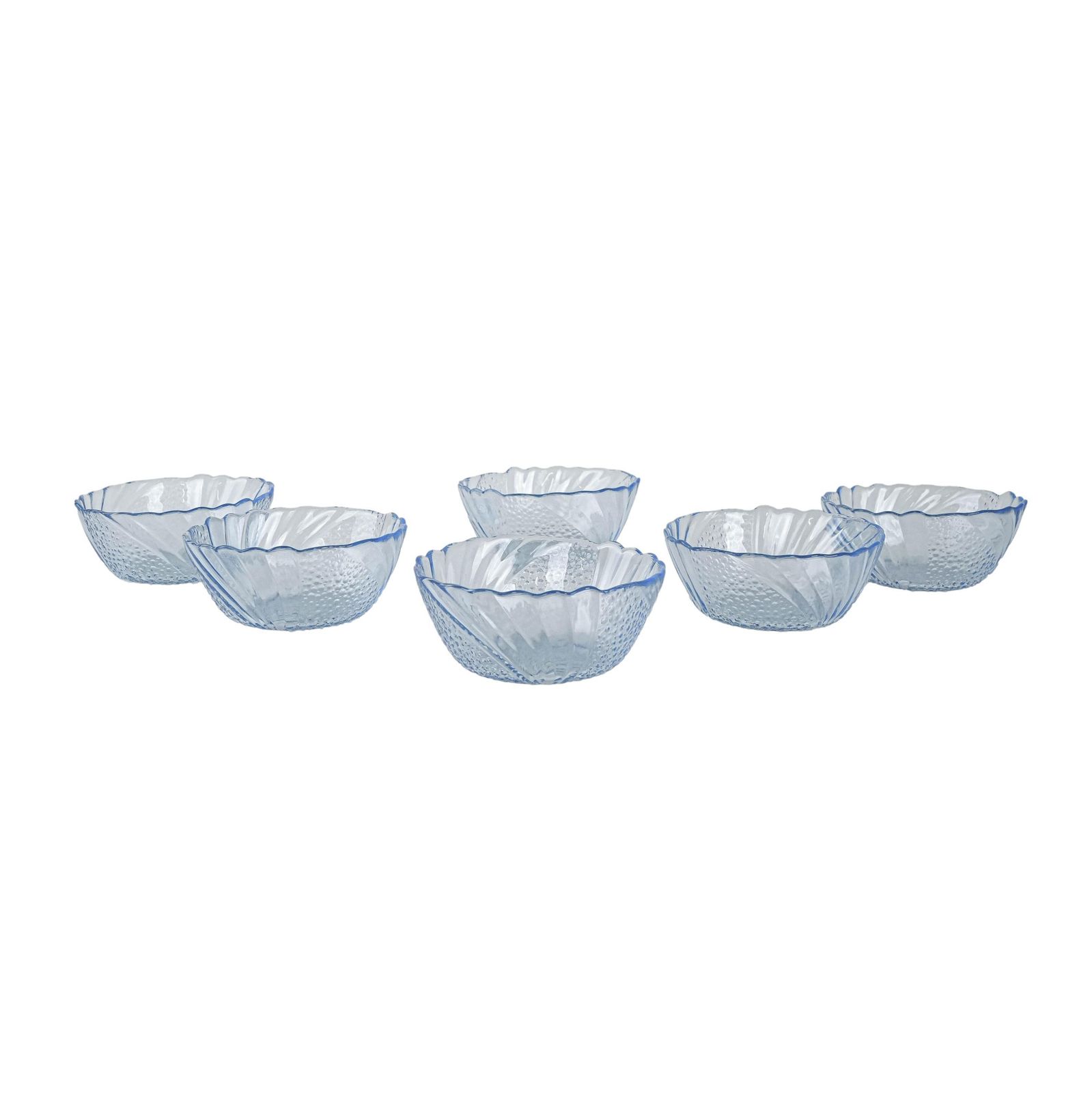 Set Of Glass Bowls, Italian Design, 1970s, Made In Italy