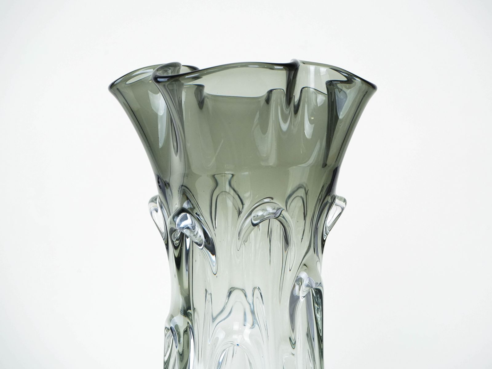Grey Vase, Murano Glass, 1960s, Made In Italy photo Home Decor