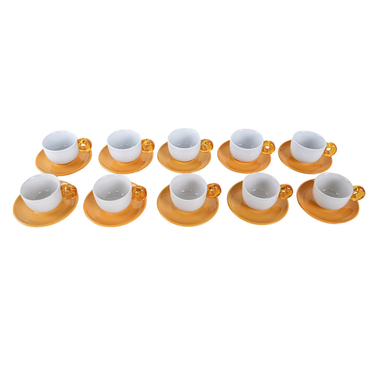 Set Of Porcelain Cups, Italian Design, 1970s, Production: Italy