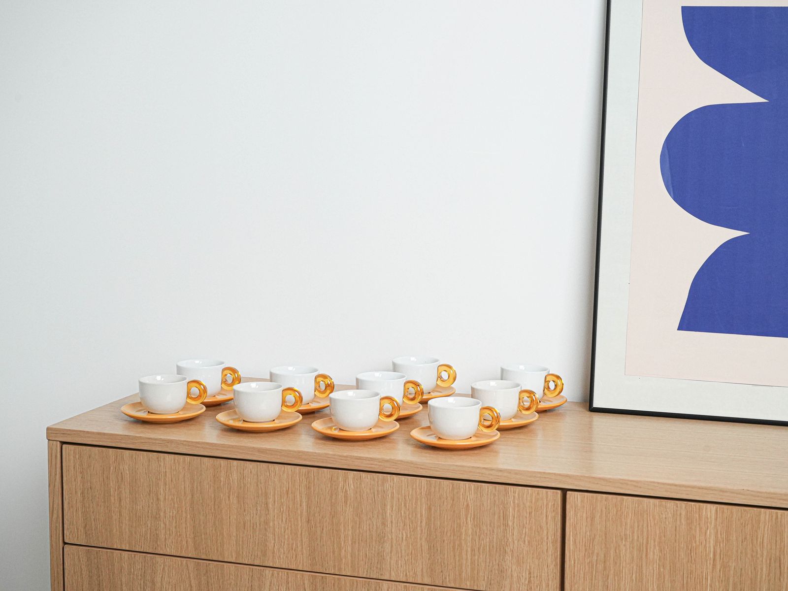 Set Of Porcelain Cups, Italian Design, 1970s, Production: Italy photo furniture