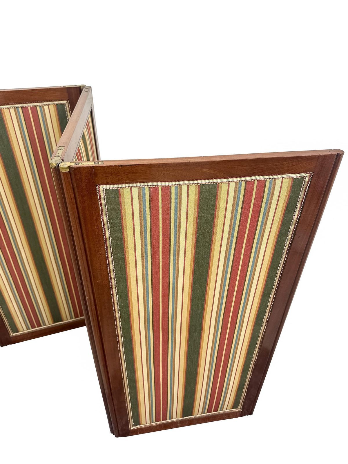 L.Moreau Mahogany Three Panel Room Divider Upholstered With Mechanism   Louis XVI Circa 1780’s photo Home Decor