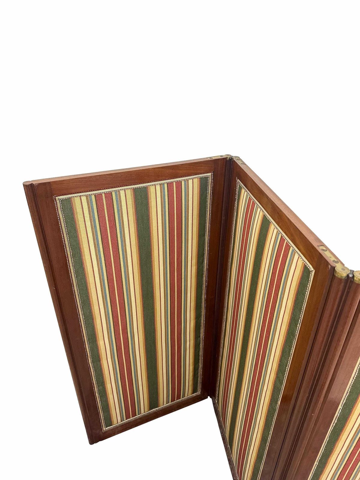 L.Moreau Mahogany Three Panel Room Divider Upholstered With Mechanism   Louis XVI Circa 1780’s photo 1850.0