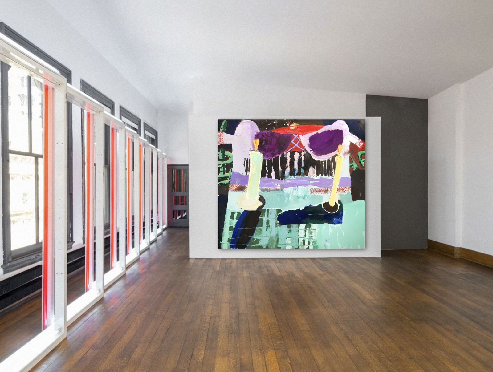 Art Knockout Large Contemporary Painting, Liz Arnold, photo