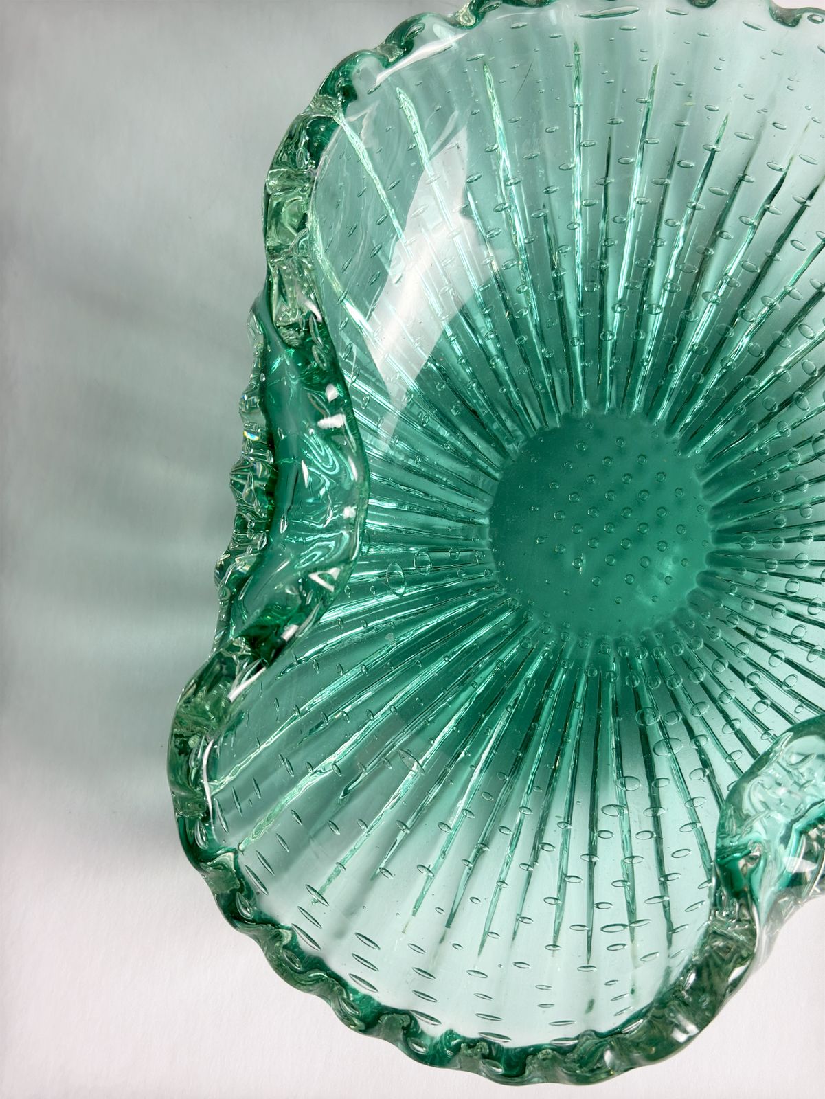 Green Murano Glass Bowl By Barovier & Toso, Italy, 1960s photo Home Decor