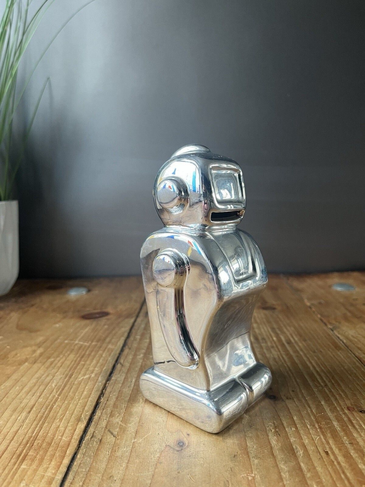 Vintage Ceramic Robot Money Box Coin Bank Space Age Retro Sci Fi Mcm Astronaut photo 50.0