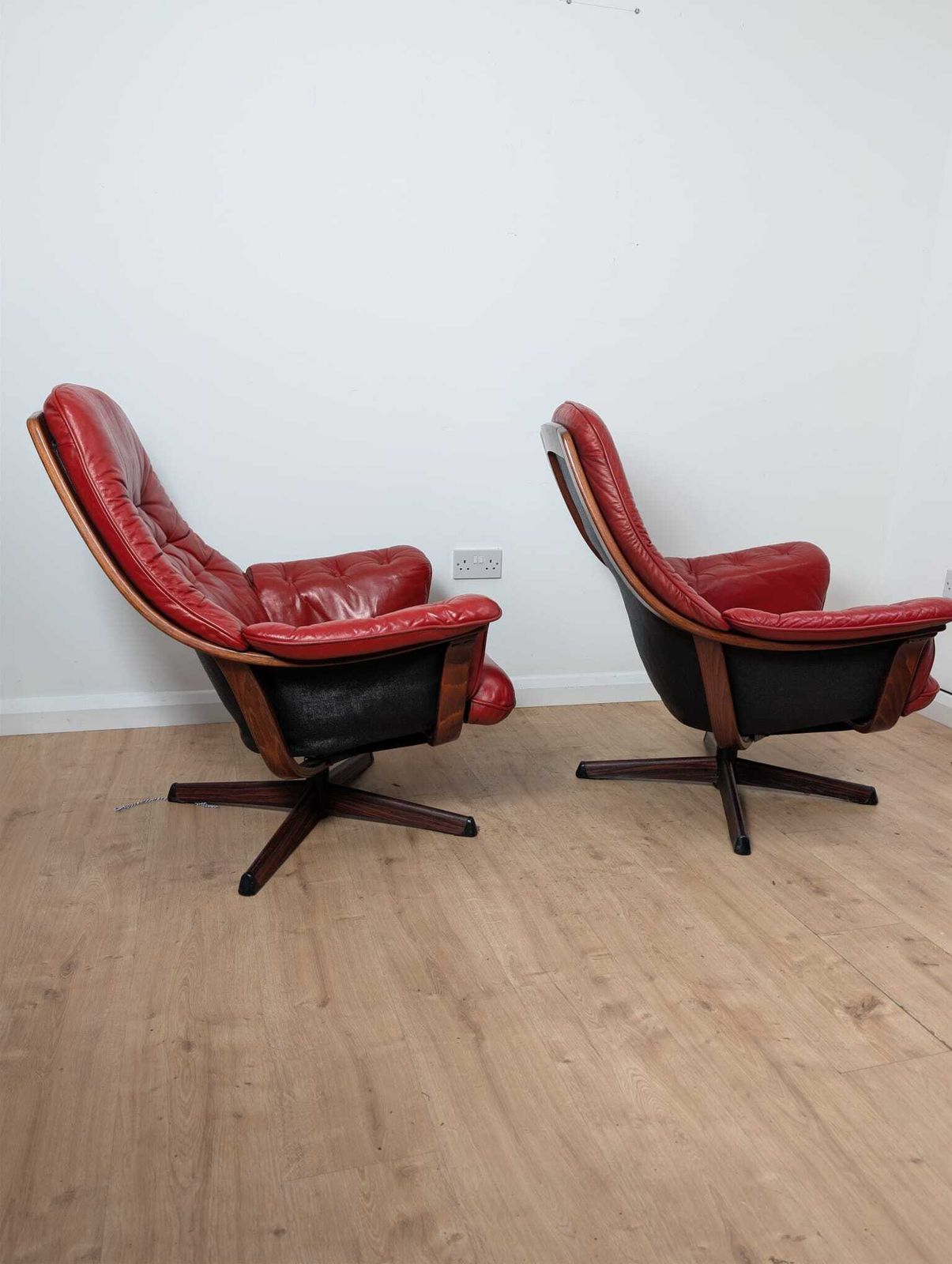 Pair Of Mid Century Swivel Armchairs By Göte Möbler, Nässjö, Sweden — 1970s photo Furniture