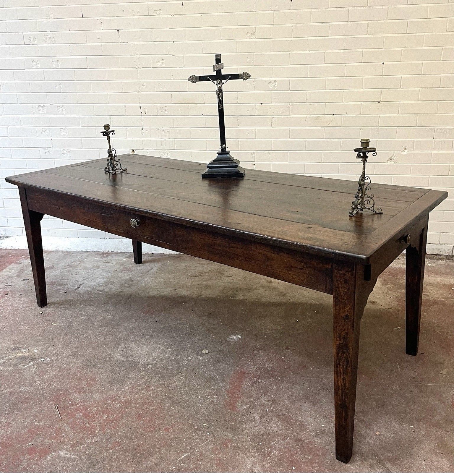 An Absolutely Sensational Late 18th Century Oak French Table.