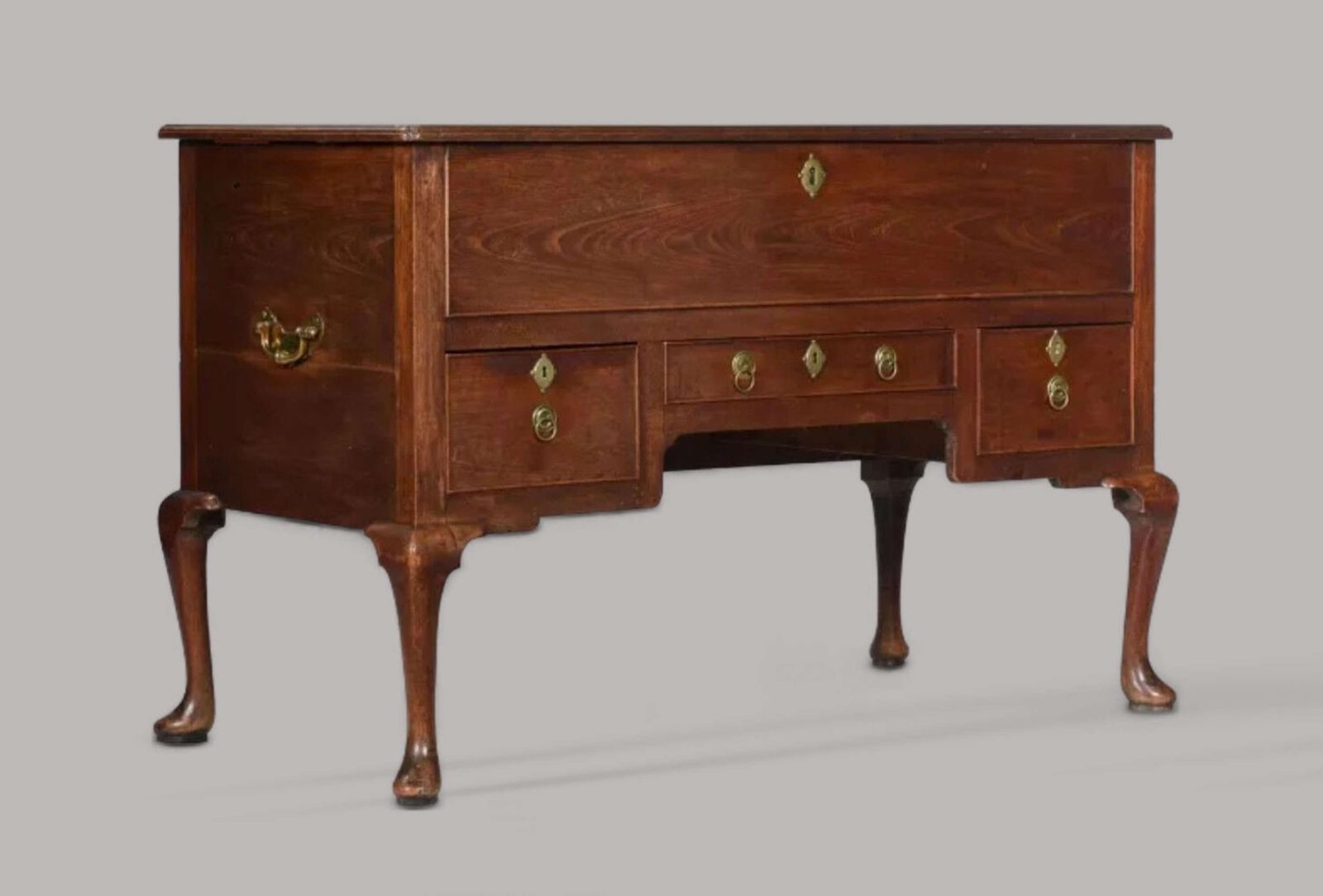 Handsome George II Solid Red Walnut Silver Chest photo furniture