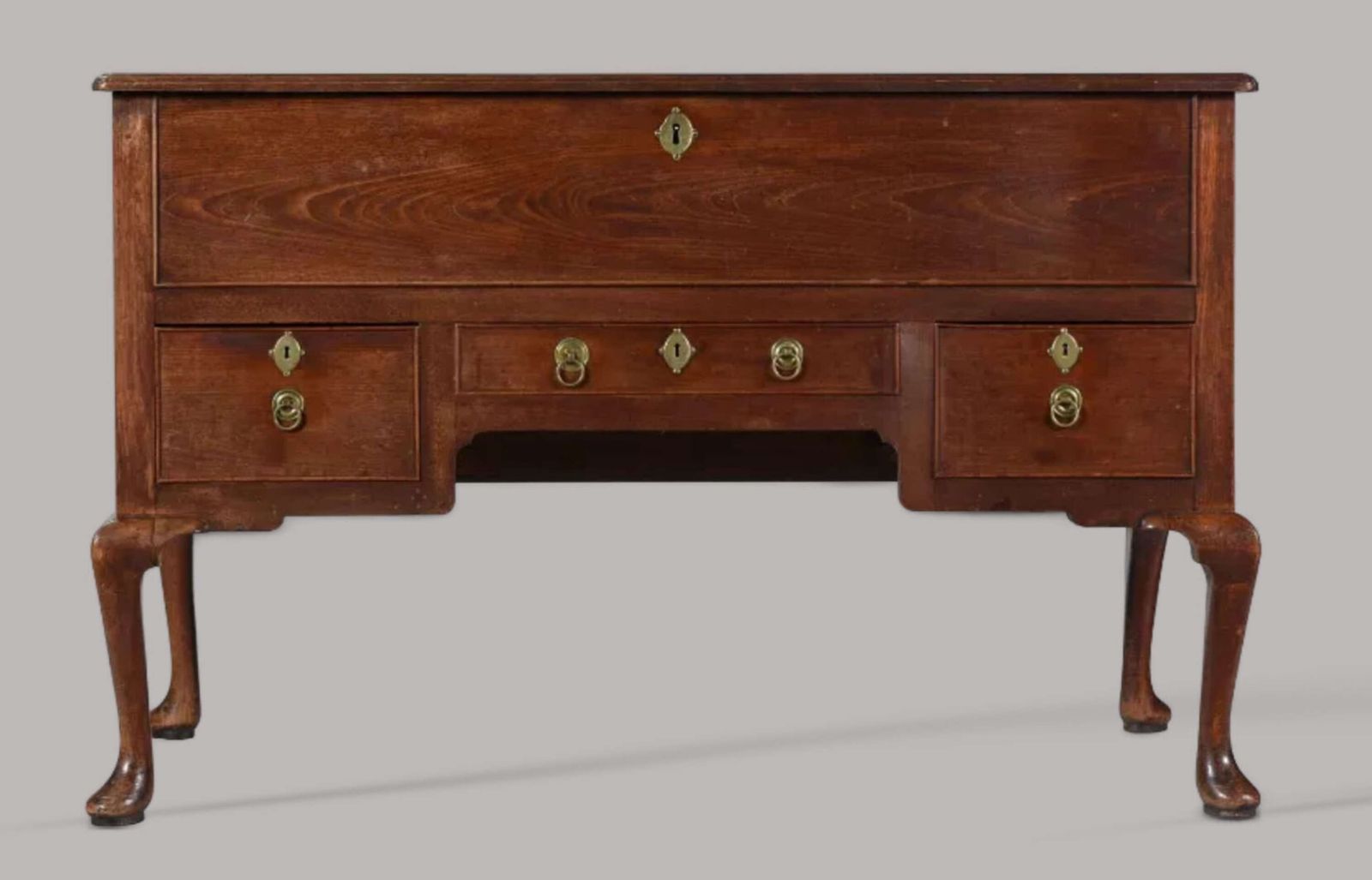 Handsome George II Solid Red Walnut Silver Chest photo buy