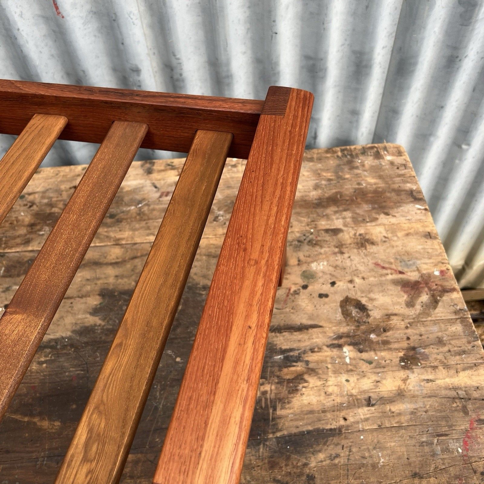 Vintage Neils Eilersen Illum Wikkelso Teak Foot Stool Ottoman Danish Mid Century photo vintage