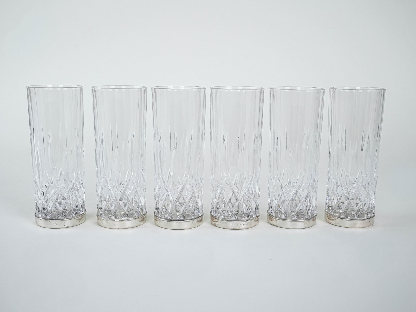 Set Of Crystal Glasses, Italian Design, 1960s, Production: Italy photo Home Decor