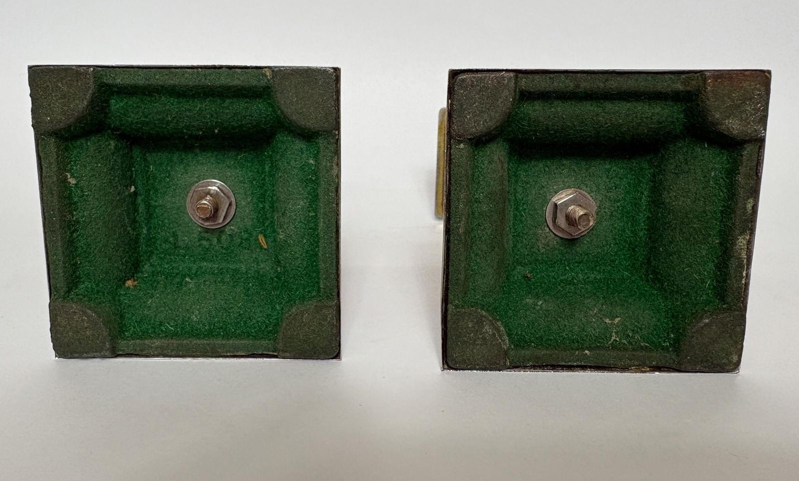 Pair Of Art Deco Bakelite & Silver‑Plate Candlesticks, 1930s, 15cm High photo 150.0