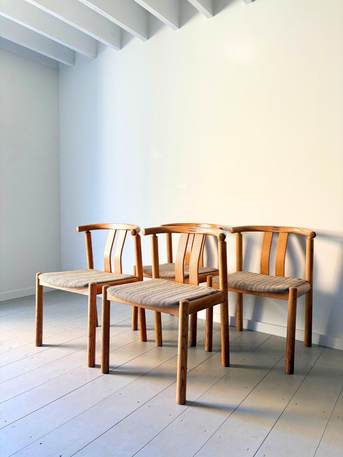 Set Of Mid Century Danish Dining Chairs By Hans Jørgen Frydendal photo for sale