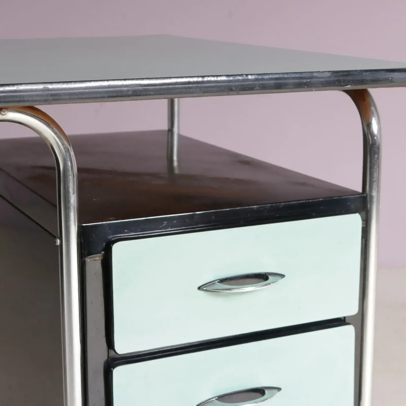 photo for sale 1950s Bauhaus Style Desk By Torck, Belgium