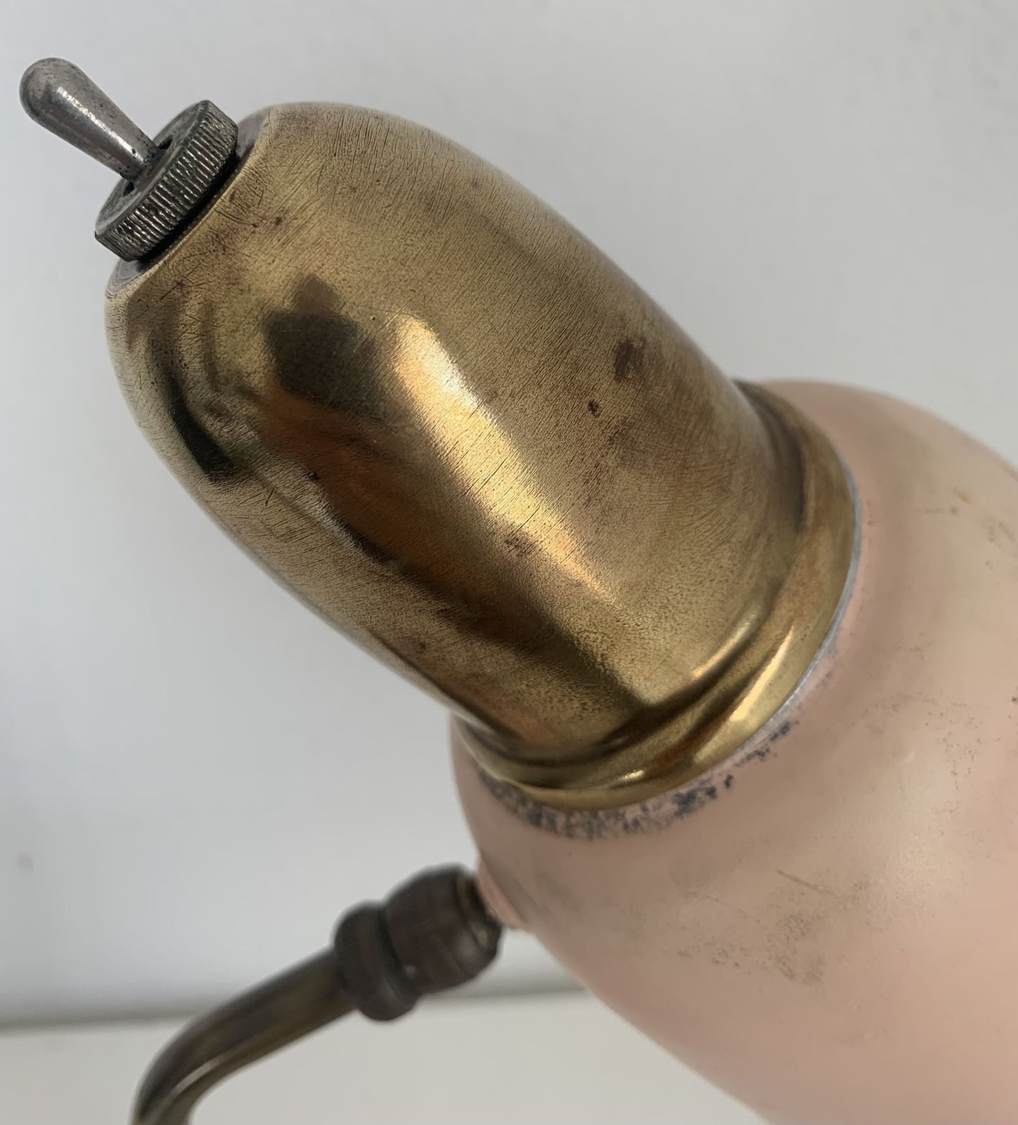 Vintage 1950s Rose Gold Cocotte Style Desk Lamp   43 Cm photo vintage
