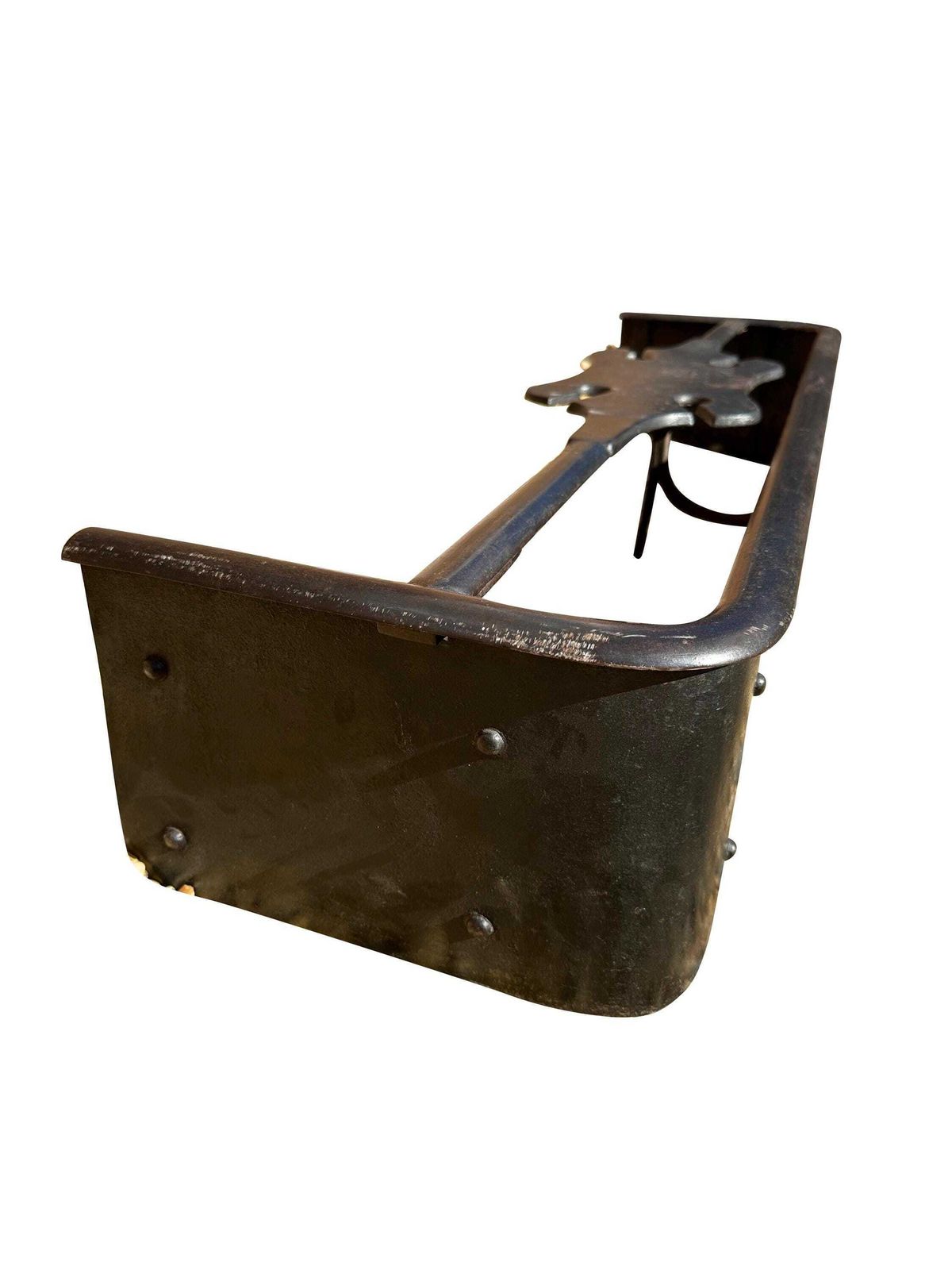 Antique Victorian Fire Fender Guard Range Kerb Wrought Iron Handmade   19th Century photo buy