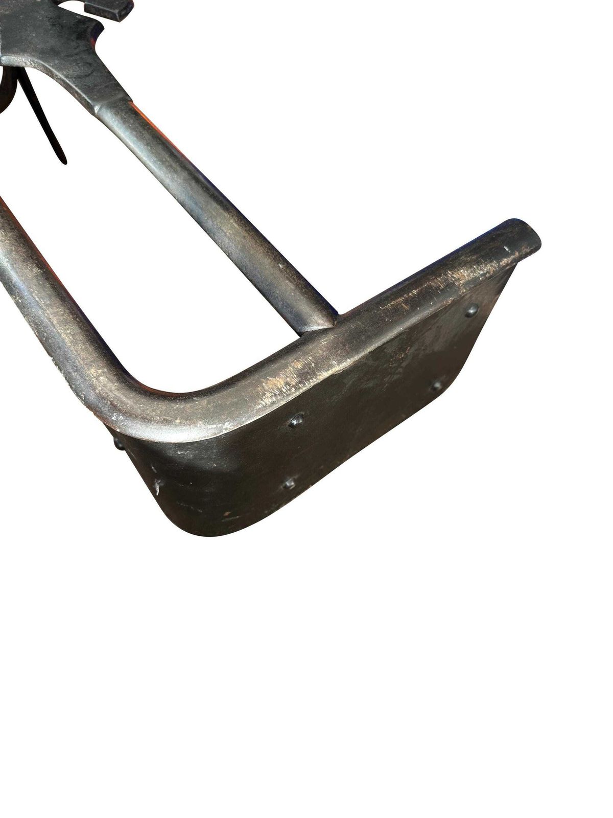 photo furniture Antique Victorian Fire Fender Guard Range Kerb Wrought Iron Handmade   19th Century