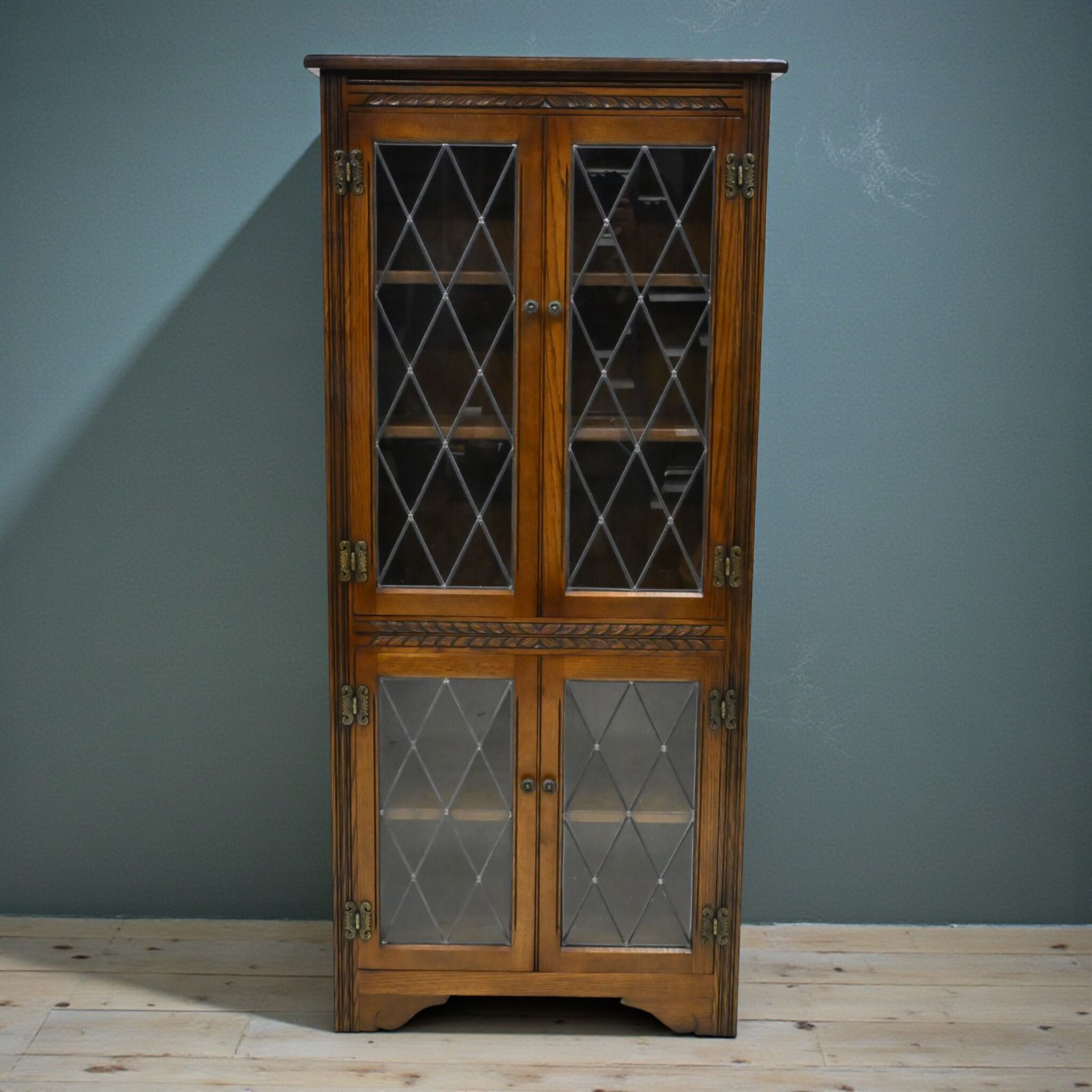 Old Charm Tall Bookcase 4 Shelves Light Oak Free Uk Delivery* photo furniture