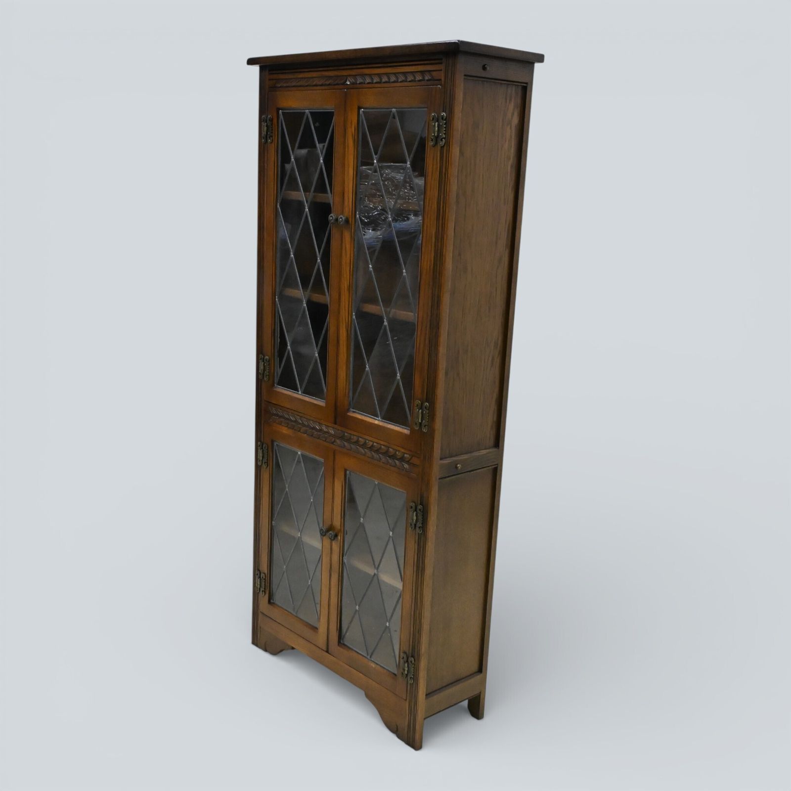 Old Charm Tall Bookcase 4 Shelves Light Oak Free Uk Delivery* photo for sale