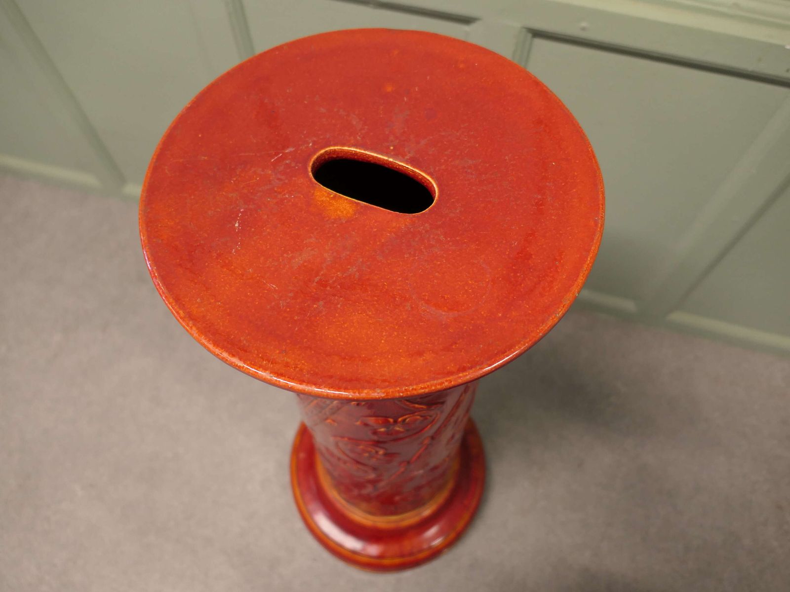 Victorian Burmantofts Faience Glazed Jardiniere Plinth photo 900.0