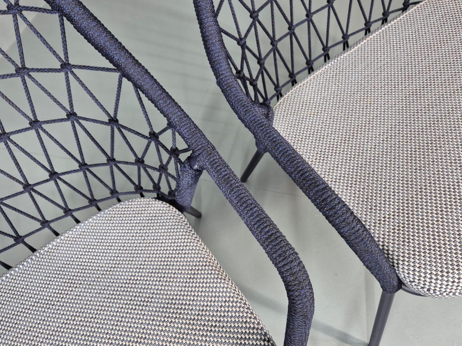 2 Pedrali 3679 Chairs Model Panarea Blue And Grey Modern Design Eb11427 Mnor photo vintage