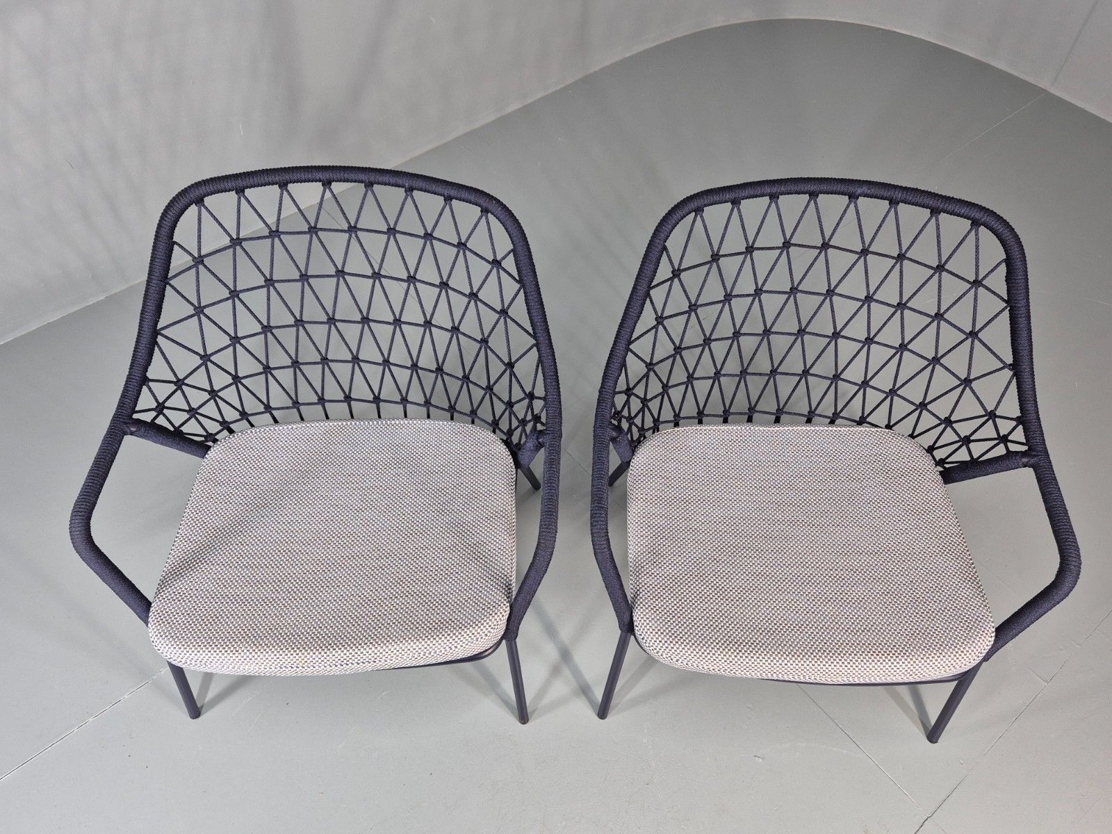 photo furniture 2 Pedrali 3679 Chairs Model Panarea Blue And Grey Modern Design Eb11427 Mnor