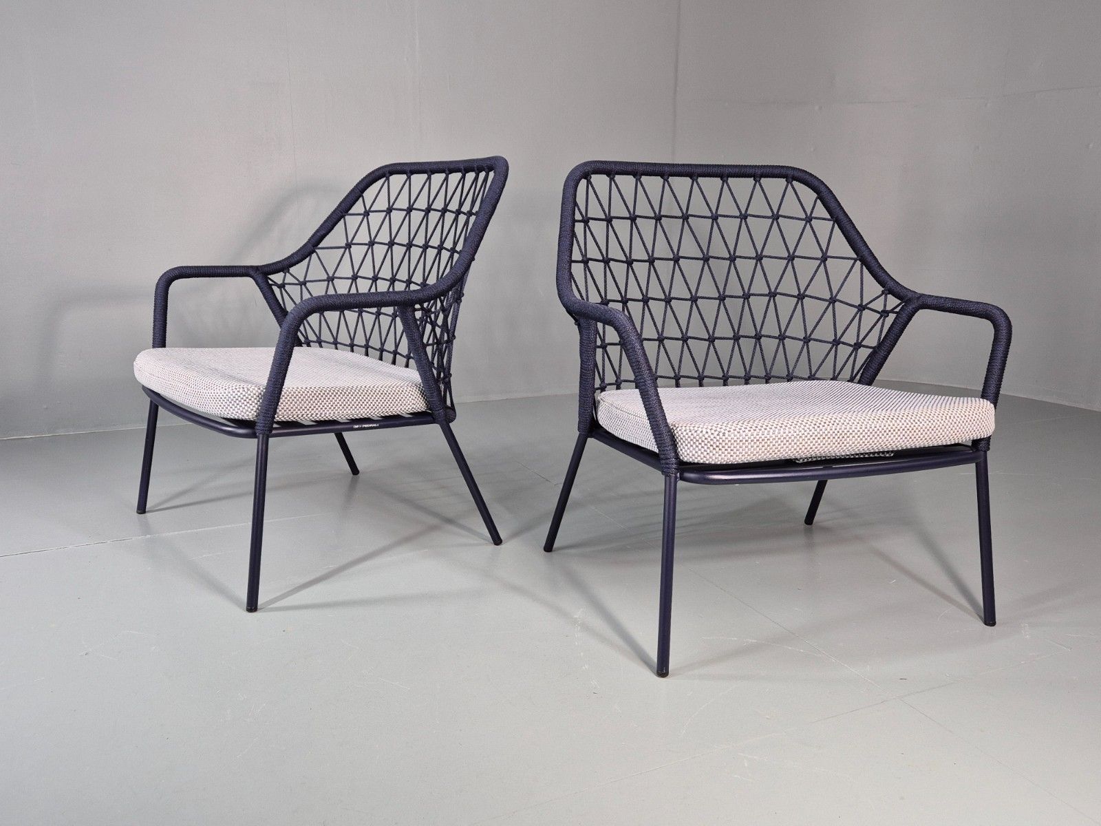 2 Pedrali Panarea 3679 Chairs Blue And Grey Modern Design Eb11429 Mnor photo furniture