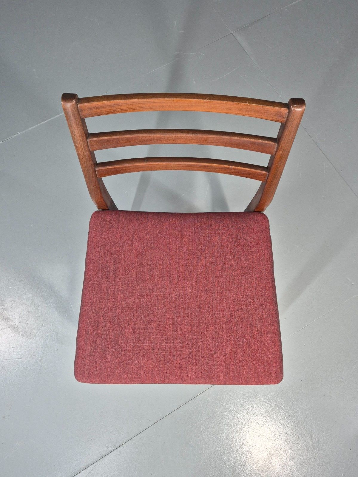 photo vintage Danish Mid Century Dining Chair In Teak 1970s New Upholstery Retro Eb11525 Mdin