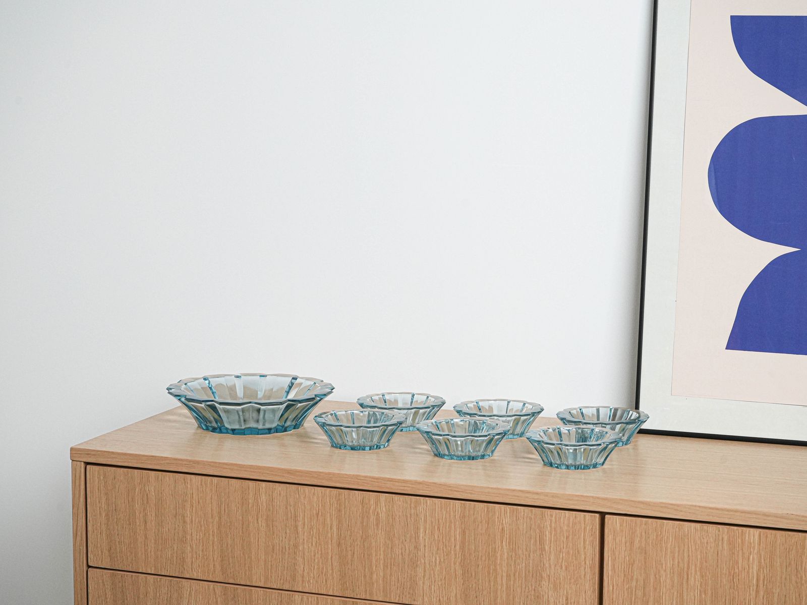 Set Of Glass Bowls, Italian Design, 1970s, Made In Italy photo furniture