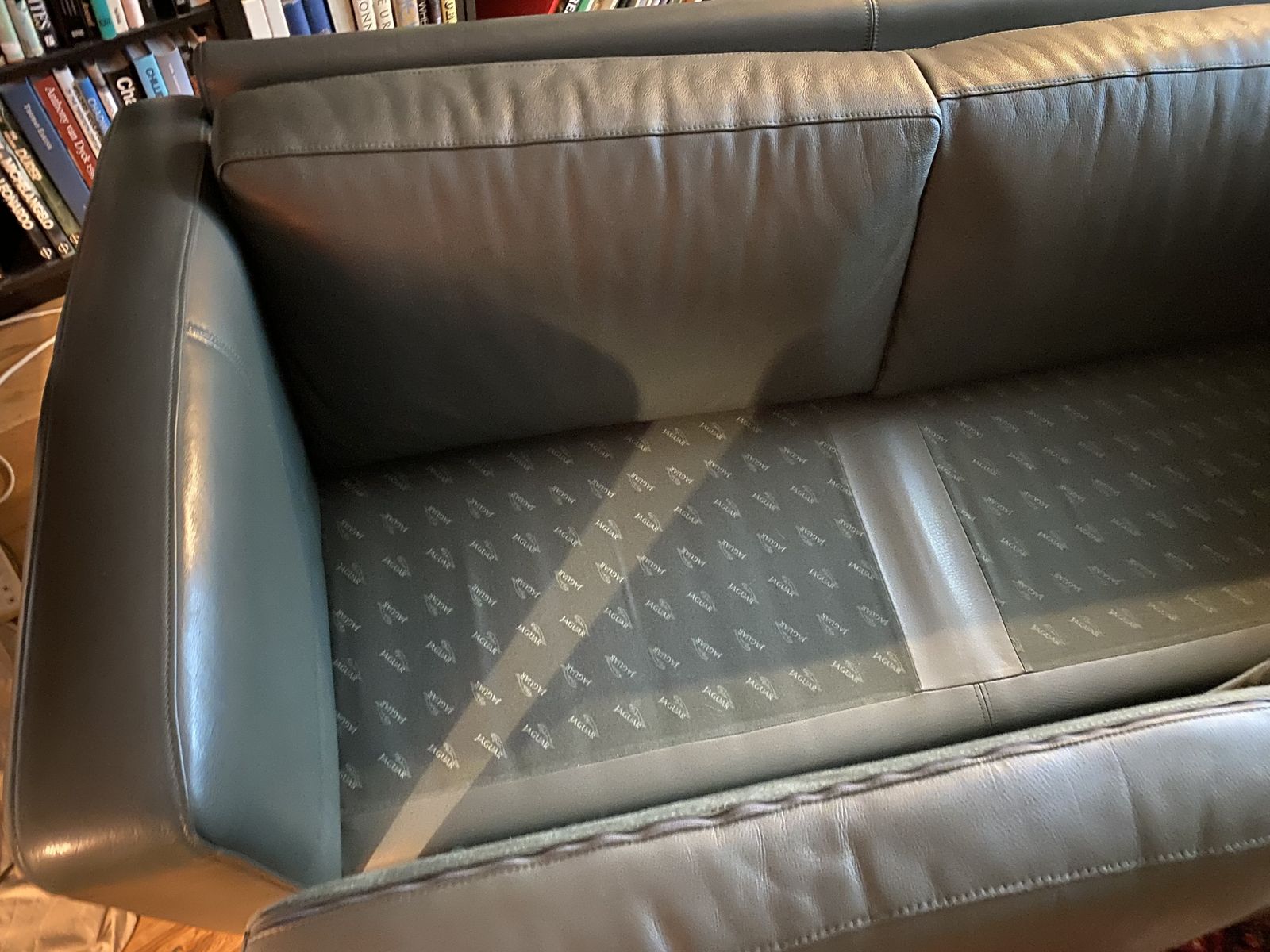 Vintage Jaguar Leather Sofa And Matching Chair In Racing Green photo buy