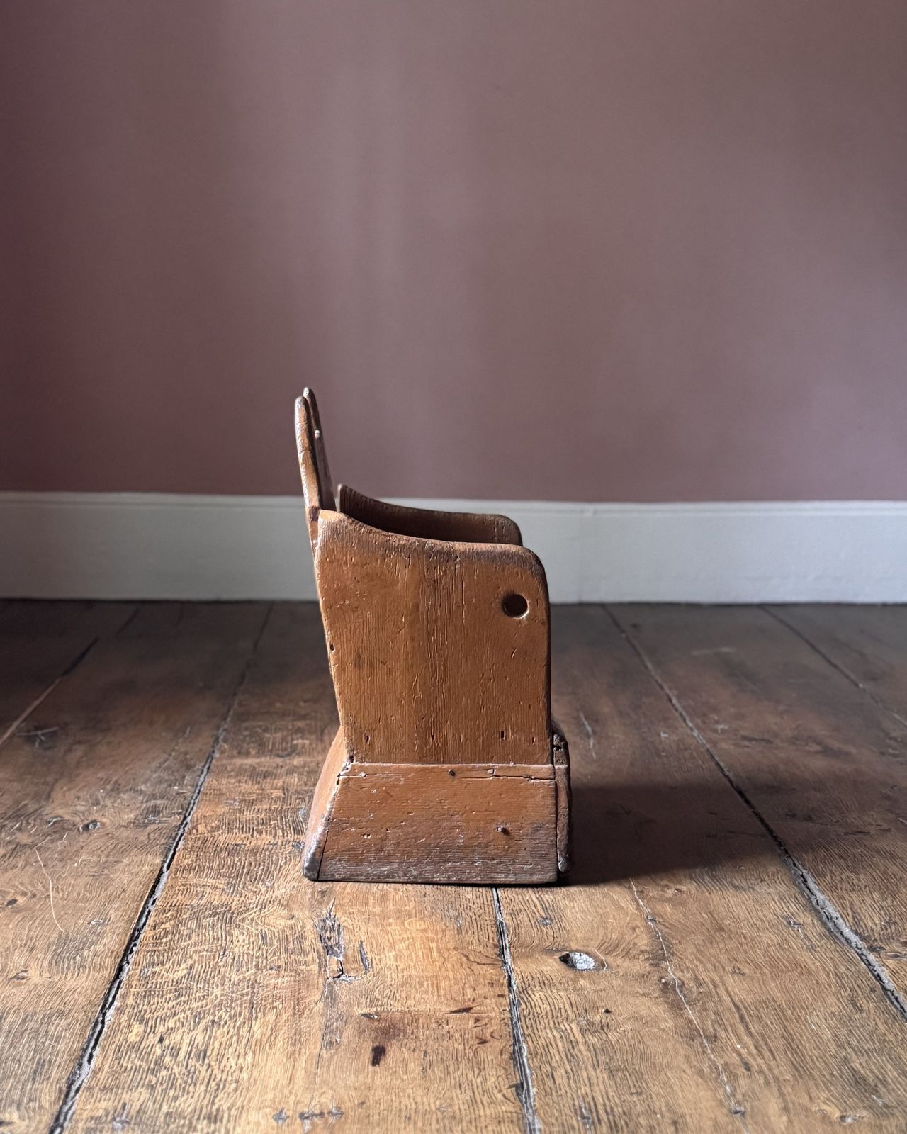 Primitive 19th Century Welsh Child's Lambing Chair photo buy