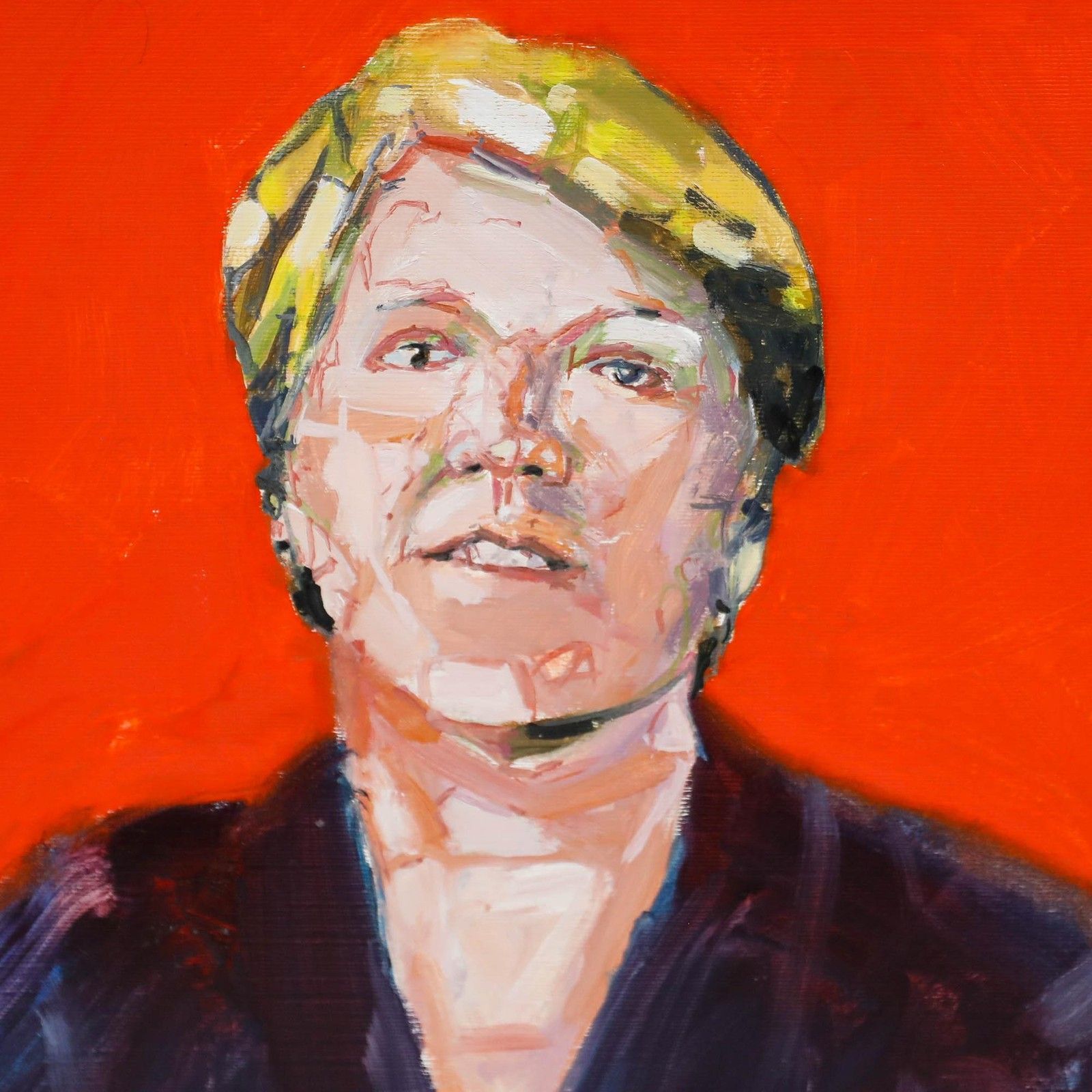 Richard J.S. Young Contemporary Oil, Portrait Of Clare Balding photo for sale