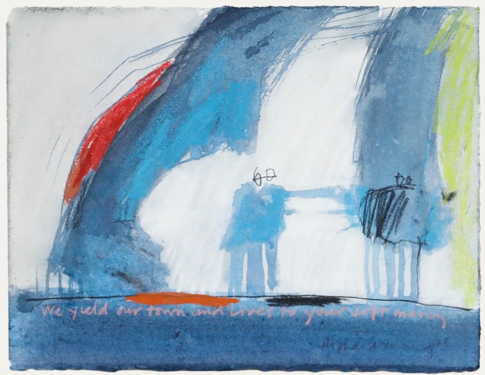 Richard J.S. Young Mixed Media, We Yield Our Town And Lives To Your Soft Mercy