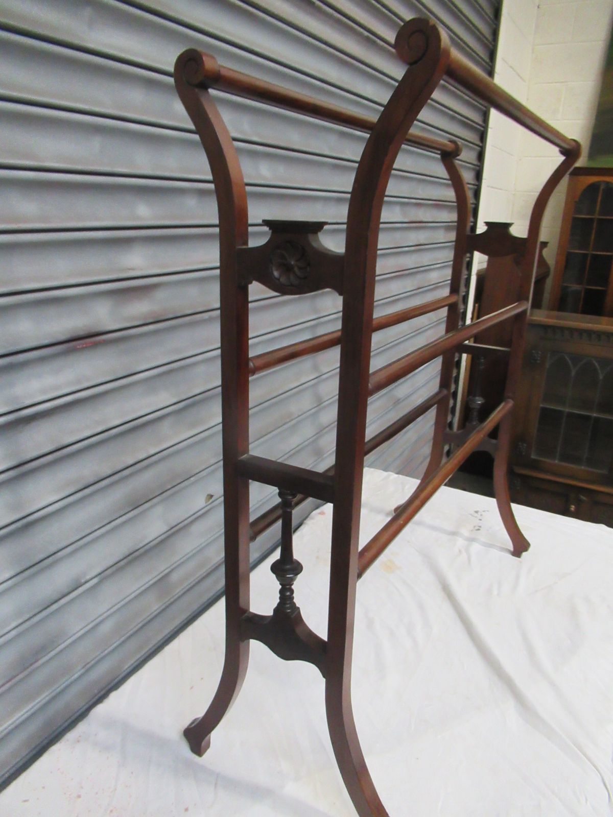 Edwardian  Mahogany Towel Rail photo Home Decor