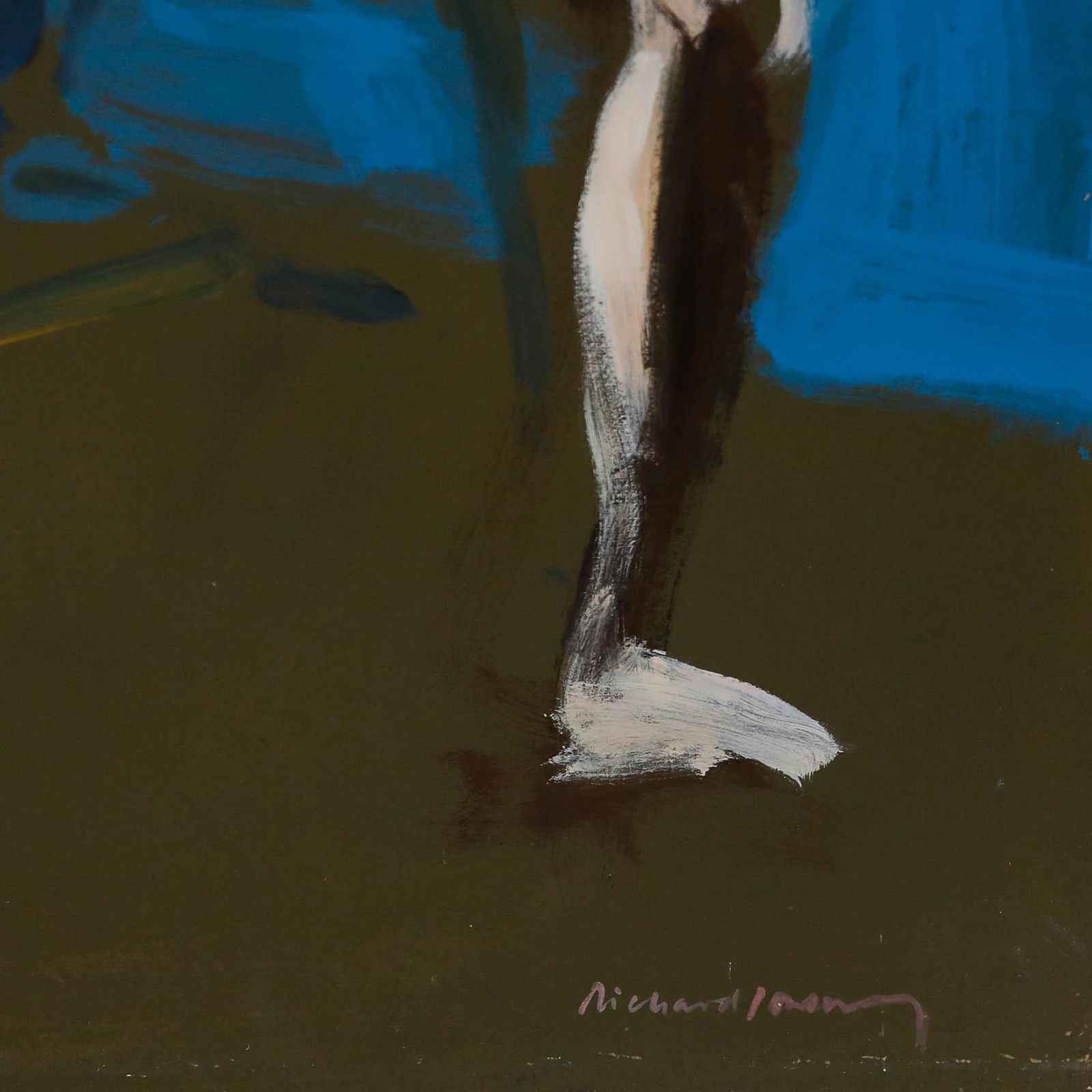 Richard J.S. Young 20th Century Oil, Seated Nude photo 195.0