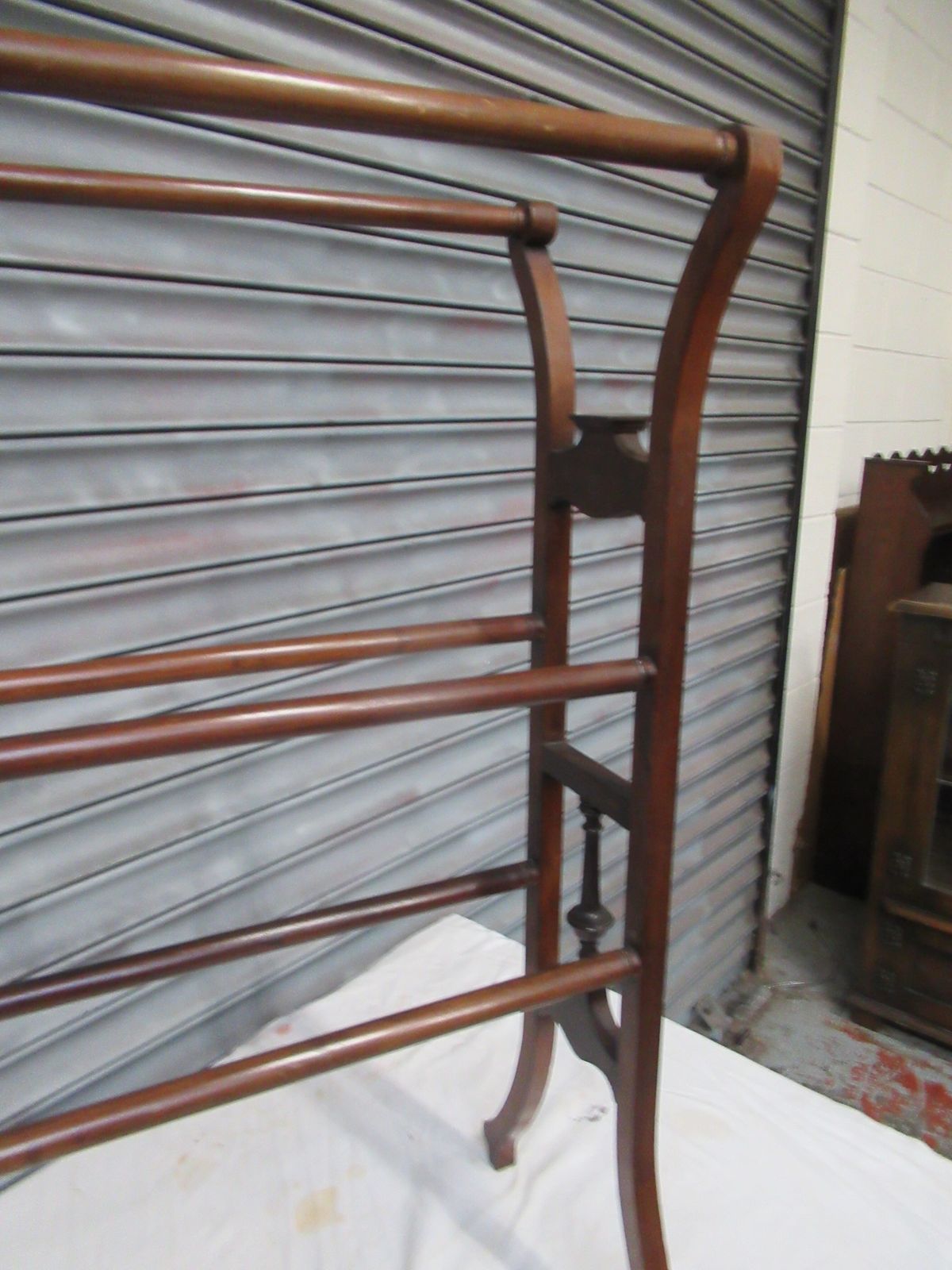 photo for sale Edwardian  Mahogany Towel Rail