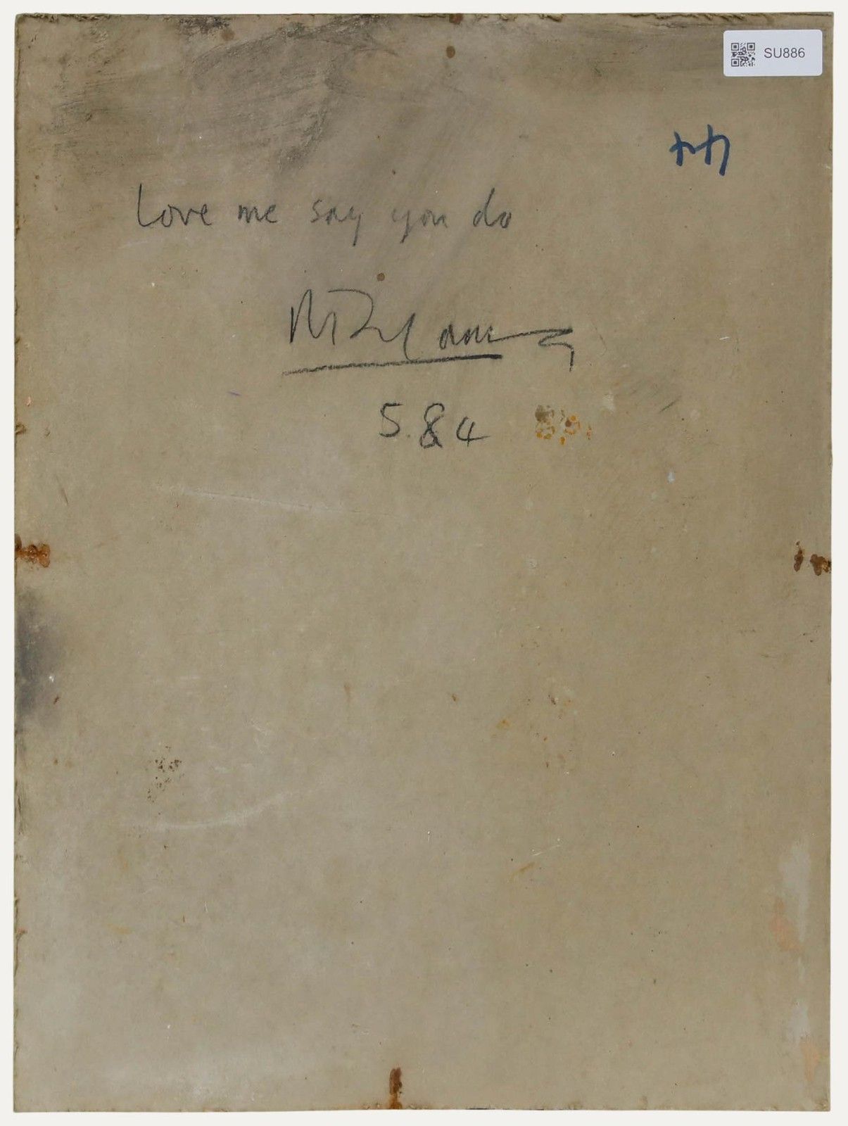 Richard J.S. Young 1984 Oil, Love Me Say You Do photo for sale