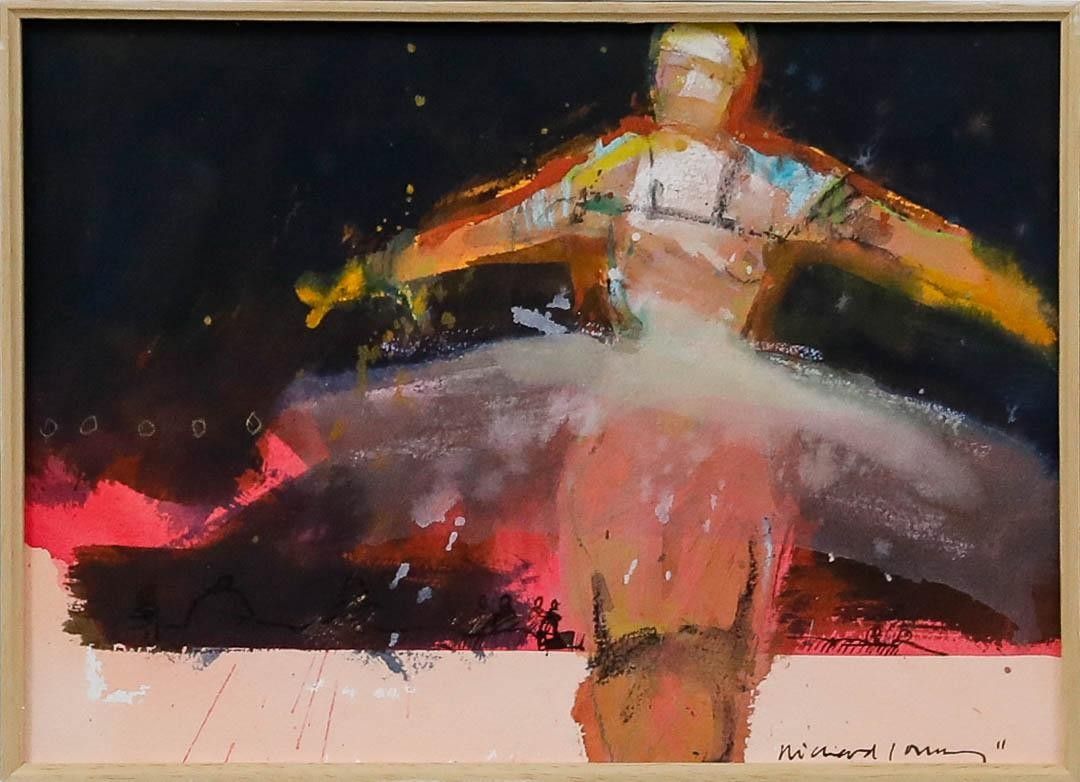 Richard J.S. Young Framed Contemporary Mixed Media, Siren