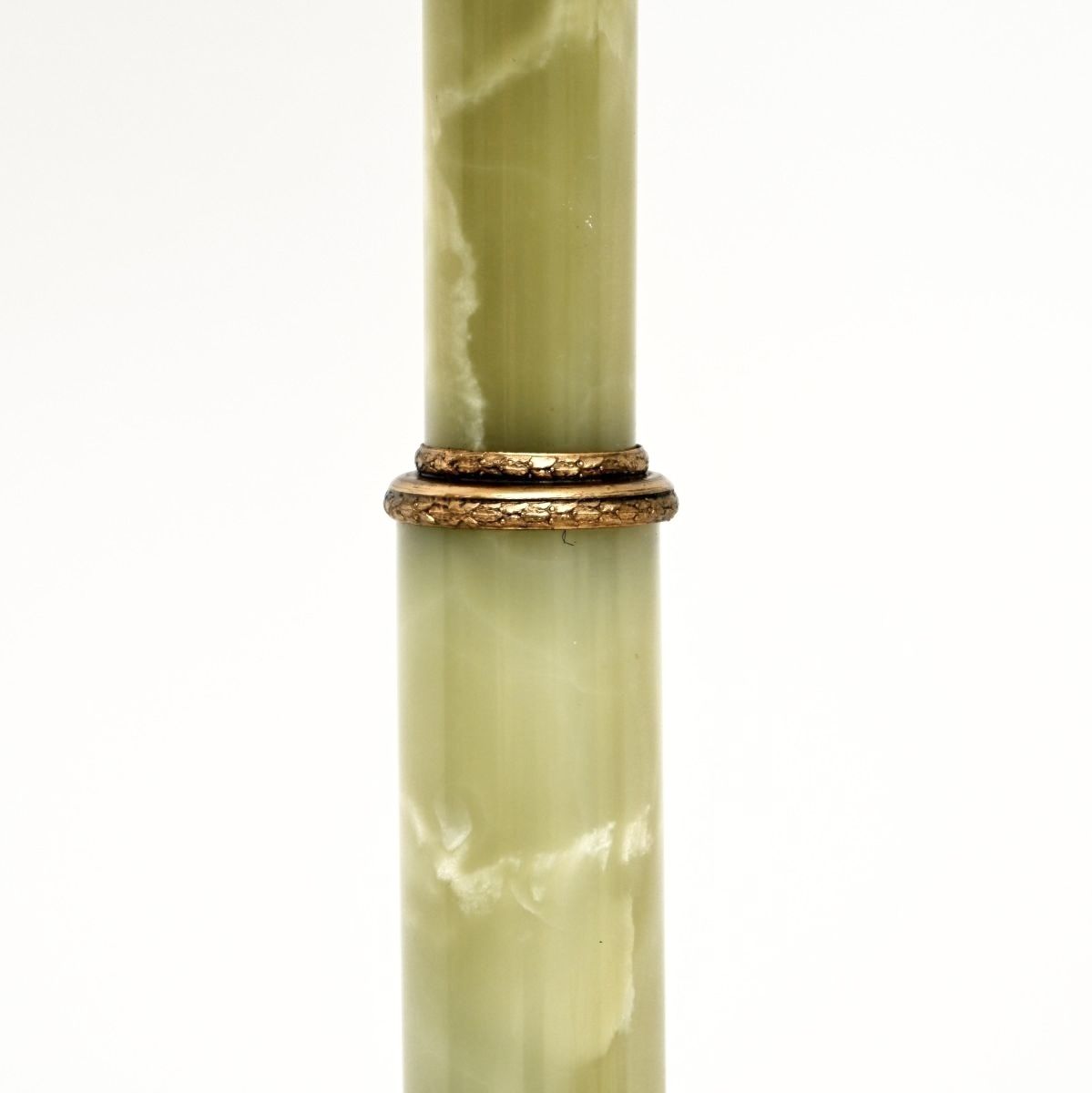 Antique Onyx Marble And Gilt Metal Floor Lamp photo buy