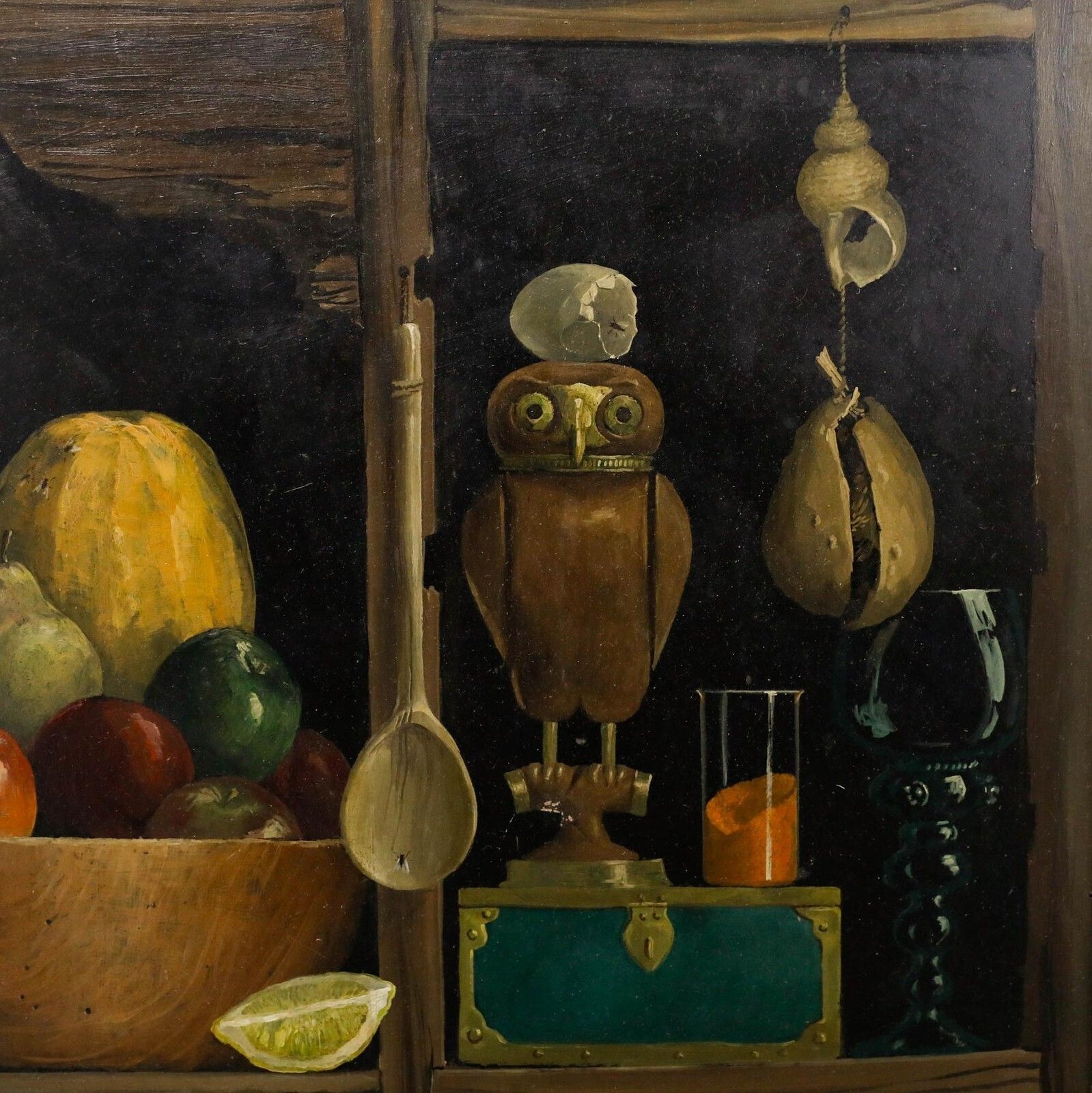 Deborah Jones (B.1922) Framed Mid 20th Century Oil, The Kitchen Dresser photo vinterior