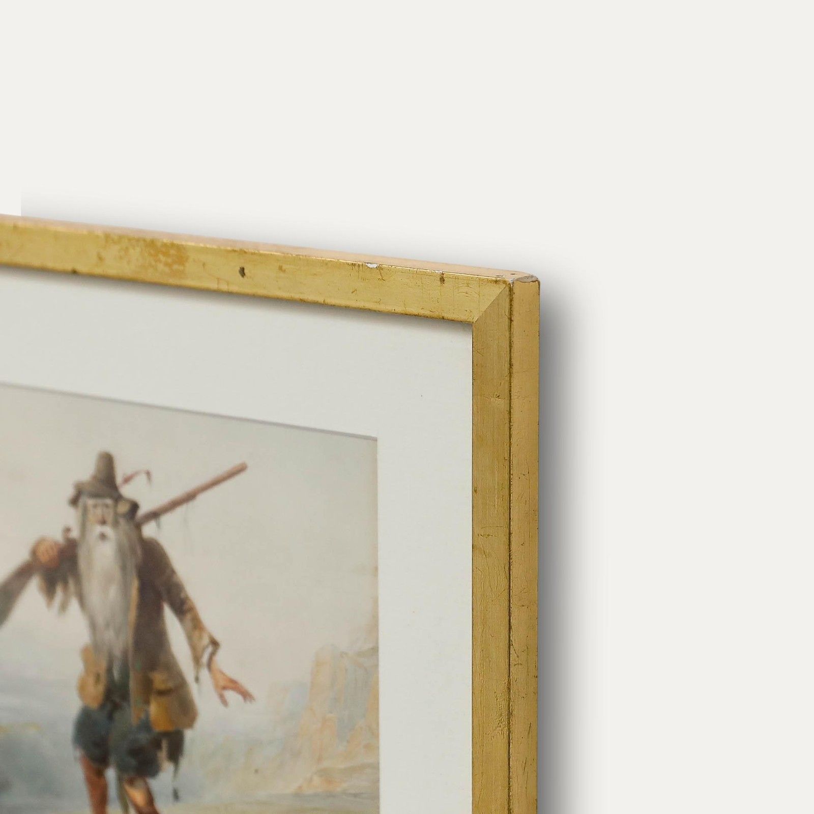 Henry George Hine Ri (1811 1895) Framed 1845 Watercolour, Rip Van Winkle photo 495.0