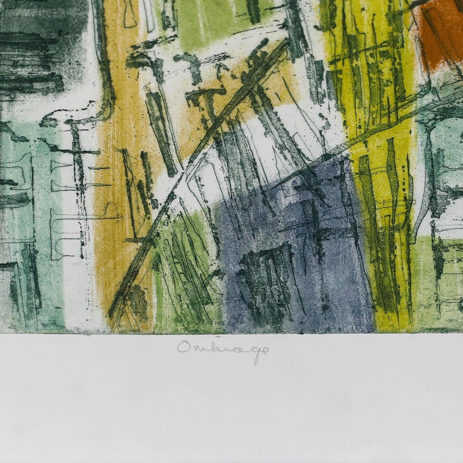 Betty Connal Peebles (1935 1999) 20th Century Collagraph, Ombrage photo furniture
